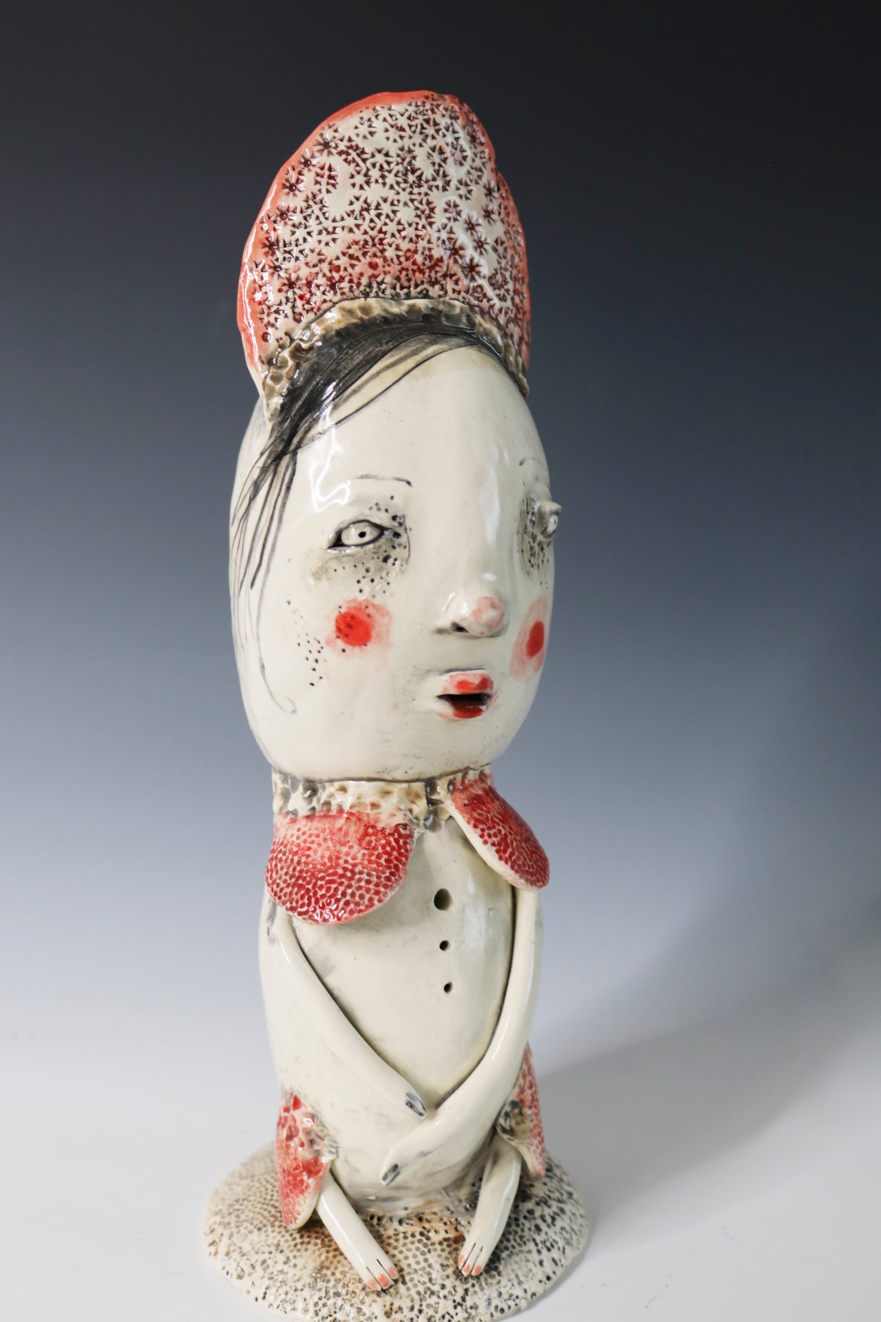 Original Hand Built Collectable Ceramic Sculpture "Beatrice"