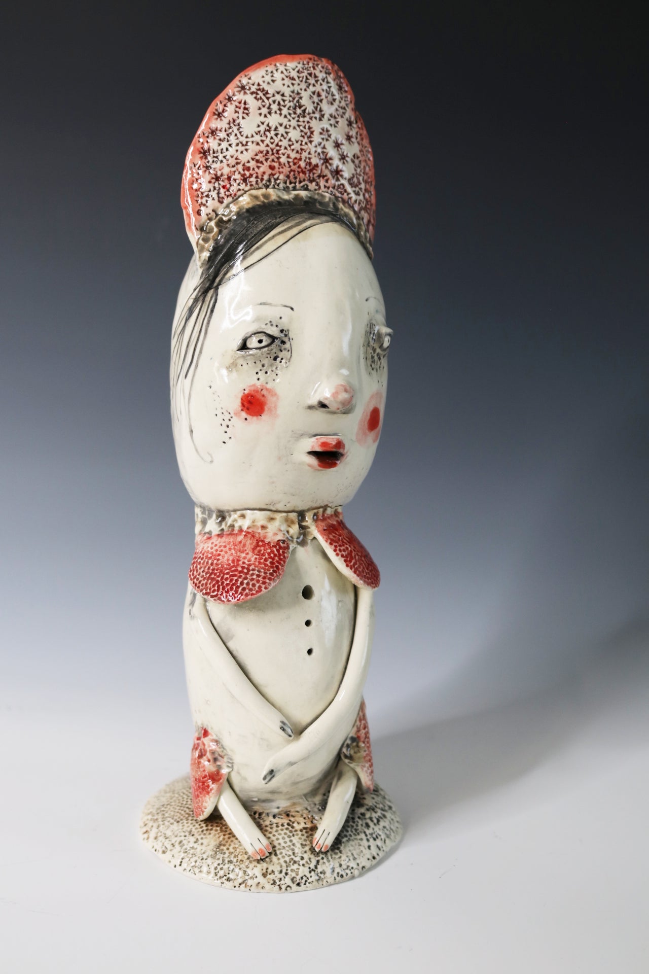 Original Hand Built Collectable Ceramic Sculpture "Beatrice"