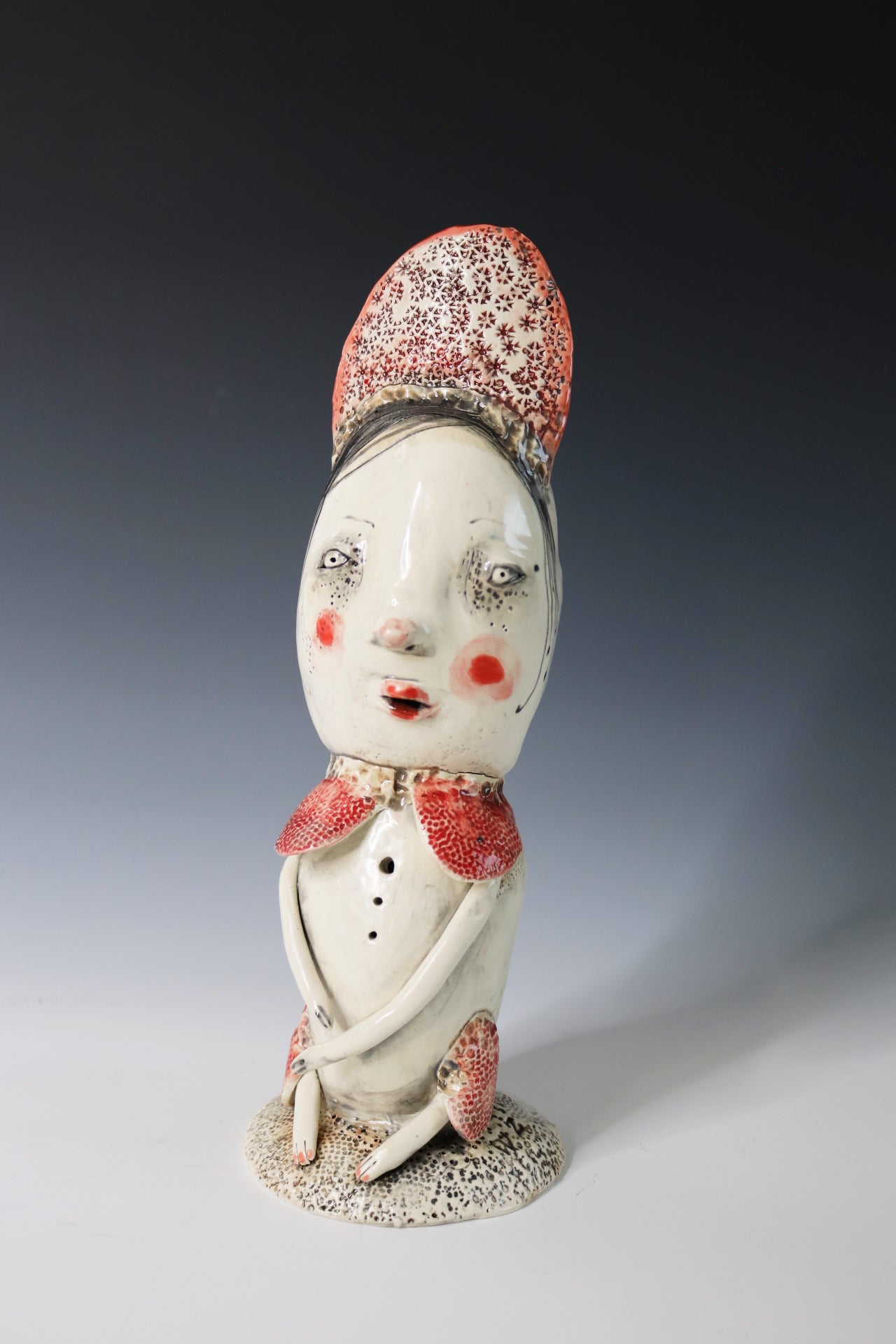 Original Hand Built Collectable Ceramic Sculpture "Beatrice"