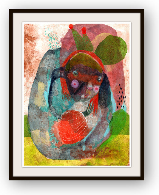 Original Mixed  Media Collage Painting-Find Your Way