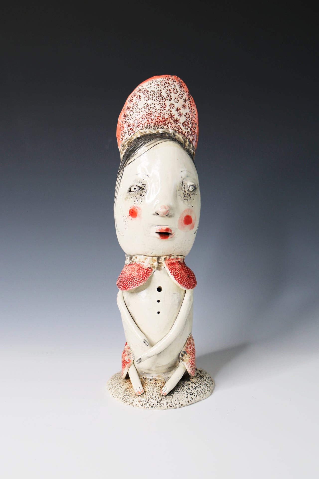 Original Hand Built  Collectable Ceramic Sculpture "Beatrice"