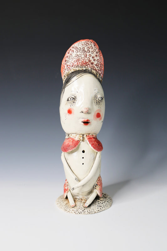 Original Hand Built  Collectable Ceramic Sculpture "Beatrice"