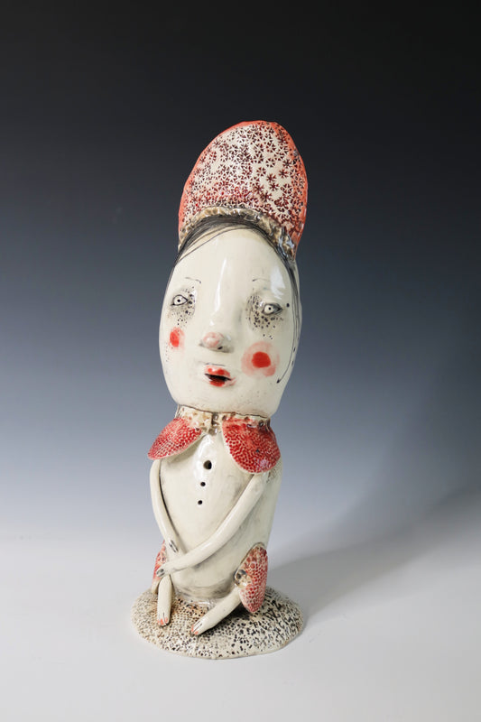 Original Hand Built  Collectable Ceramic Sculpture "Beatrice"