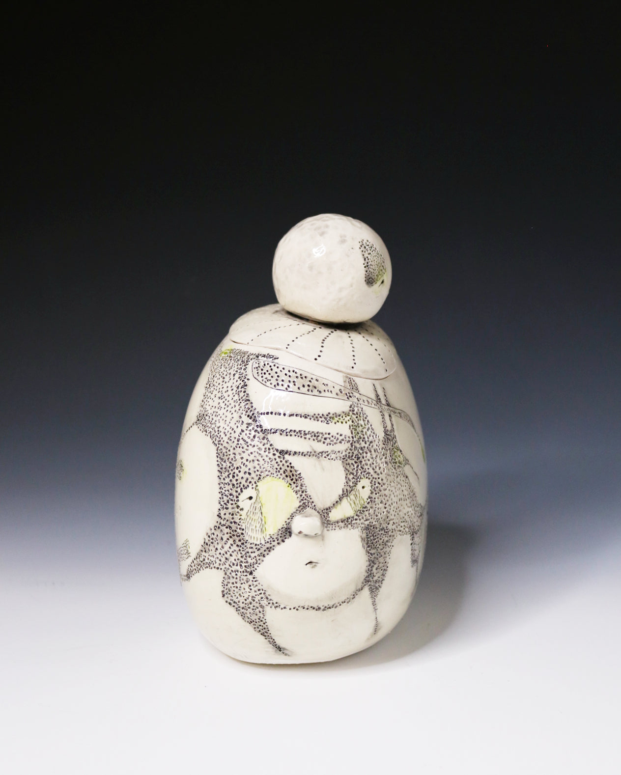 Original Hand Built Ceramic Vessel " Silent Keeper"