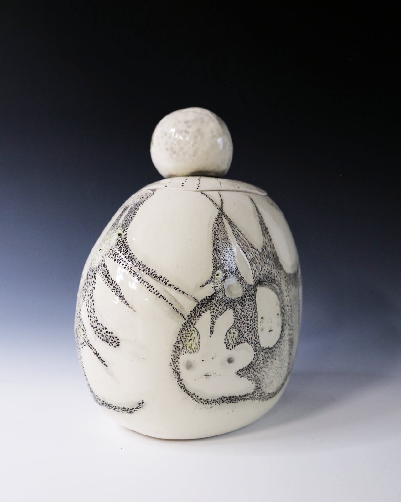 Original Hand Built Ceramic Vessel " Silent Keeper"