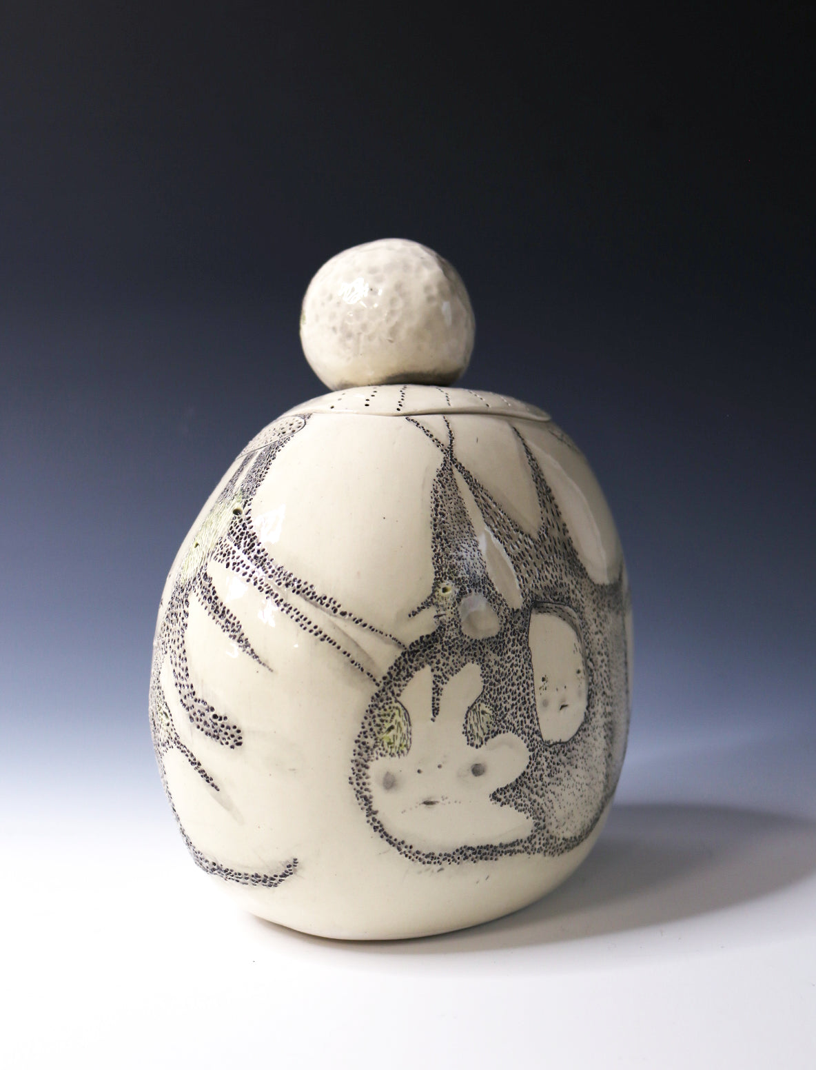 Original Hand Built Ceramic Vessel " Silent Keeper"