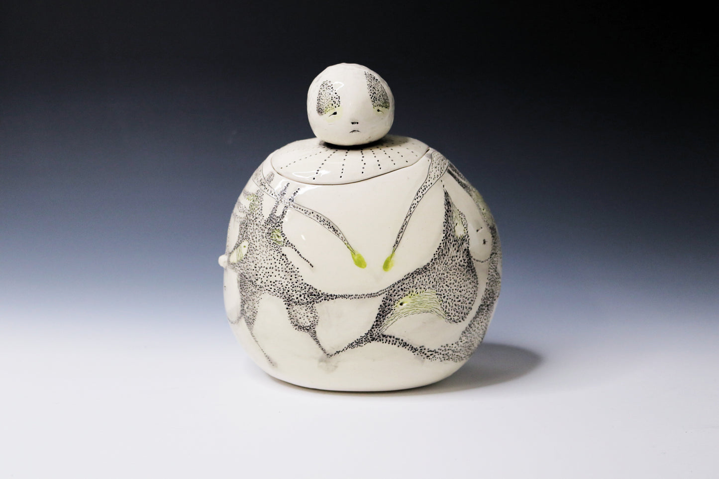 Original Hand Built Ceramic Vessel " Silent Keeper"
