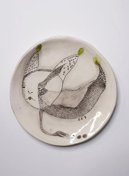 One Of A Kind Collectable Ceramic ART Plate 