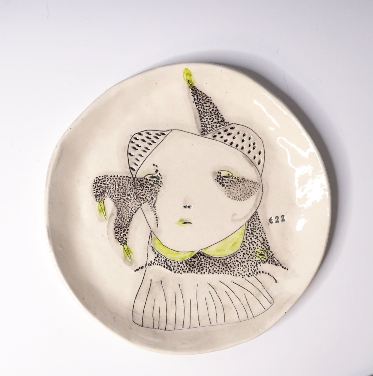 One Of A Kind Collectable Ceramic ART Plate "622"