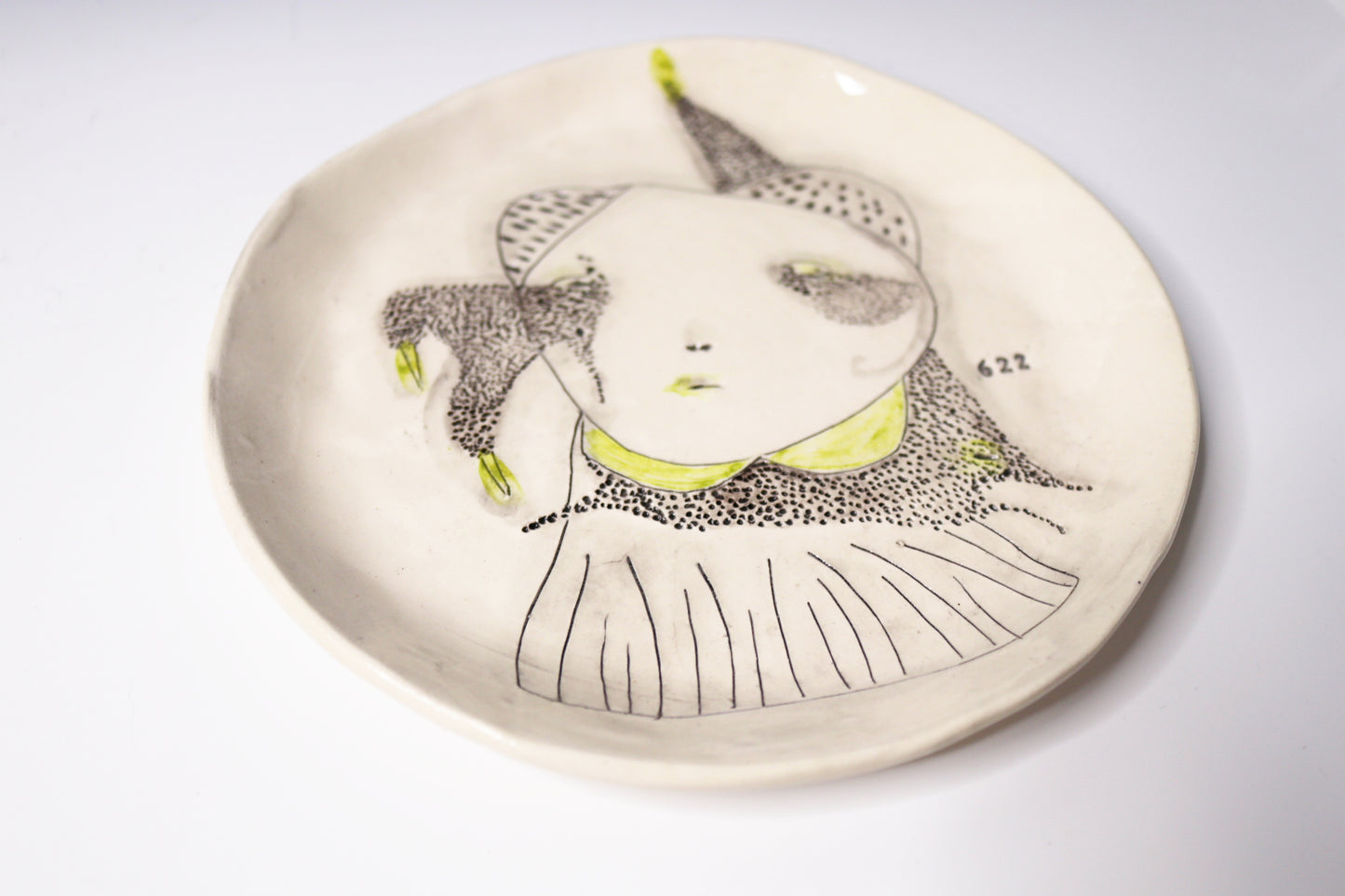 One Of A Kind Collectable Ceramic ART Plate "622"