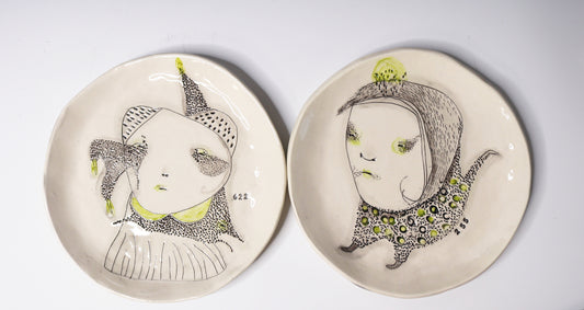 One Of A Kind Collectable Ceramic ART Plate "622"