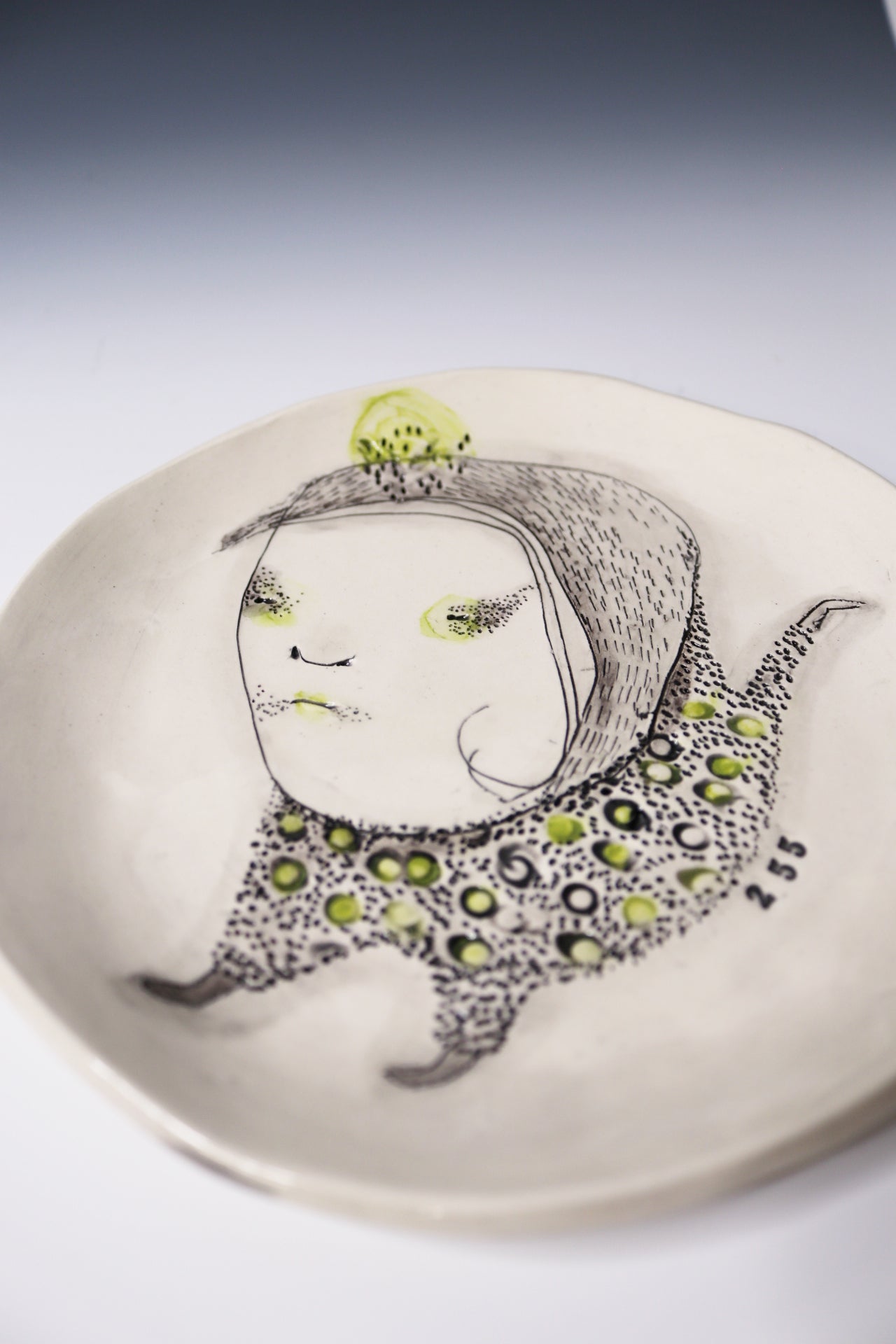 One Of A Kind Collectable Ceramic ART Plate "255"