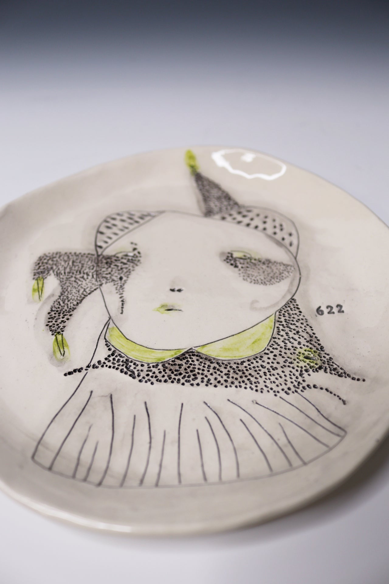 One Of A Kind Collectable Ceramic ART Plate "622"