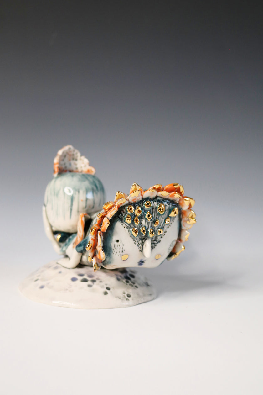 Original Hand Built  Collectable Porcelain Sculpture 