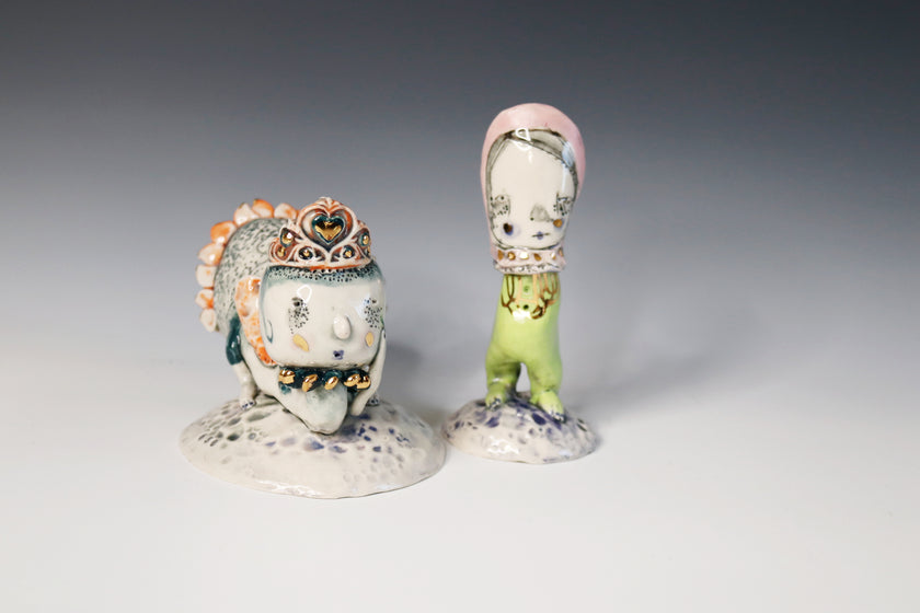 Original Hand Built  Collectable Porcelain Sculpture 