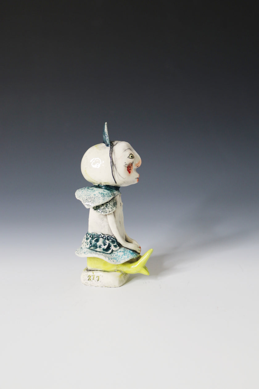 ORIGINAL Hand Built Collectable Ceramic Figure 