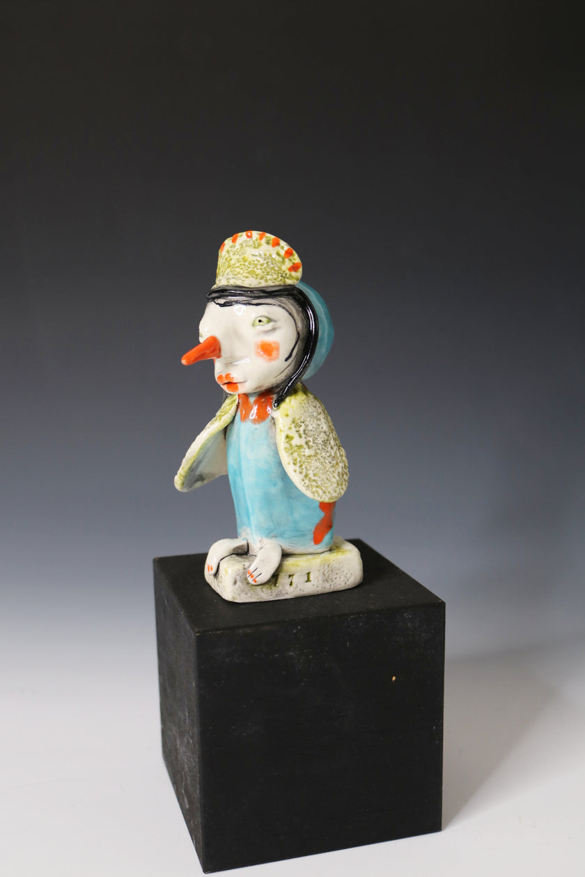 ORIGINAL Hand Built Collectable Ceramic Figure 