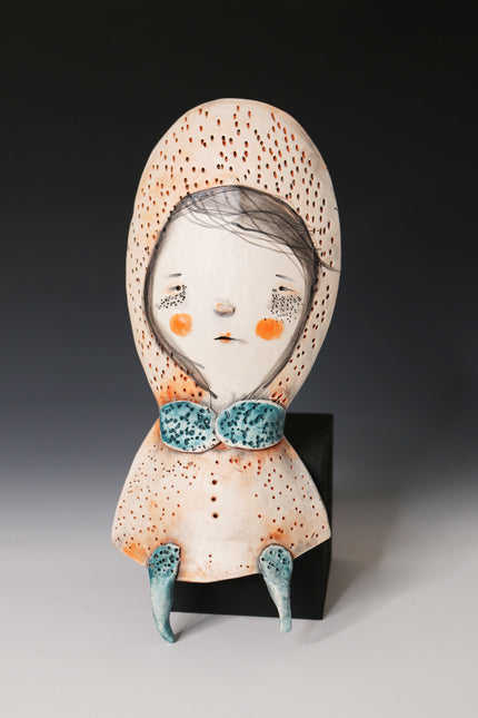 RIGINAL Hand Built Collectable Ceramic Wall Art - Charlene