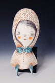 RIGINAL Hand Built Collectable Ceramic Wall Art - Charlene