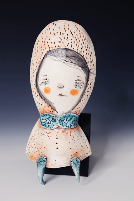 RIGINAL Hand Built Collectable Ceramic Wall Art - Charlene