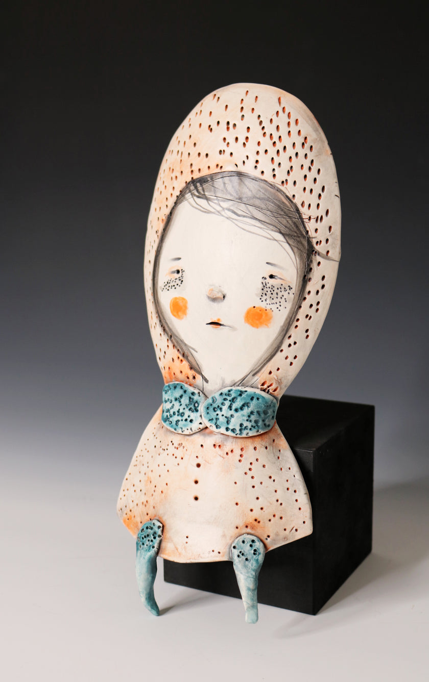 RIGINAL Hand Built Collectable Ceramic Wall Art - Charlene