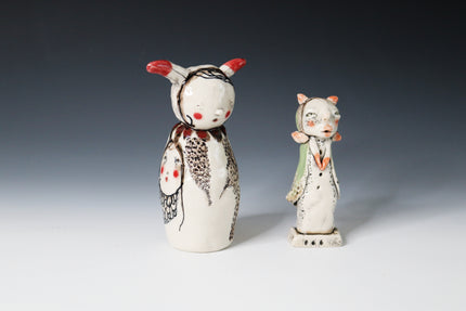 ORIGINAL Hand Built Collectable Ceramic Figure 