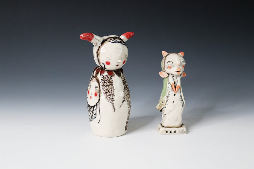ORIGINAL Hand Built Collectable Ceramic Figure 