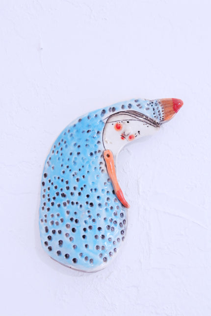 Handmade Collectable Porcelain Wall Hanging Figurine 
