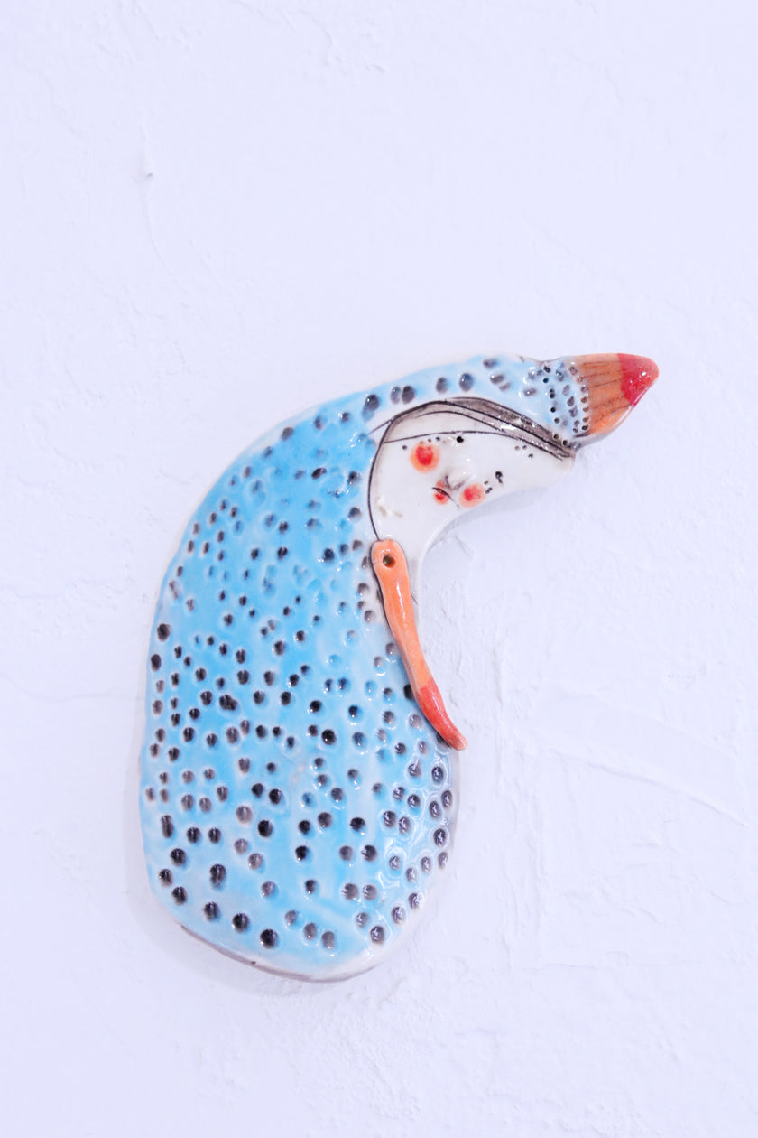 Handmade Collectable Porcelain Wall Hanging Figurine 