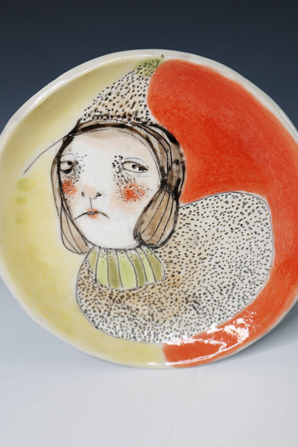 One Of A Kind Collectable Ceramic ART Plate 