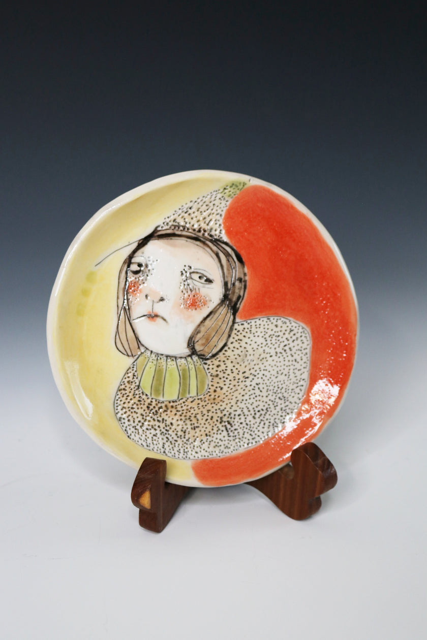 One Of A Kind Collectable Ceramic ART Plate 