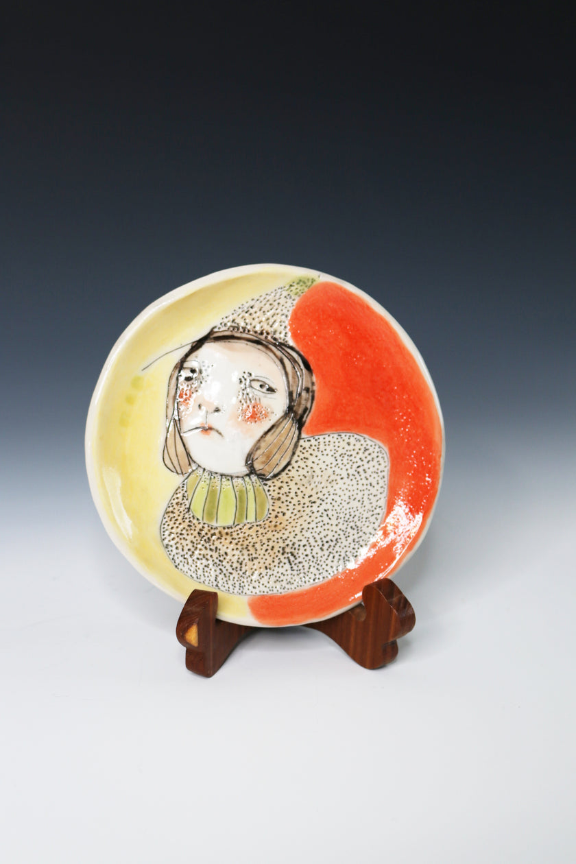 One Of A Kind Collectable Ceramic ART Plate 