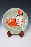 One Of A Kind Collectable Ceramic ART Plate 