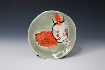 One Of A Kind Collectable Ceramic ART Plate 