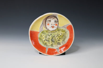 One Of A Kind Collectable Ceramic ART Plate 