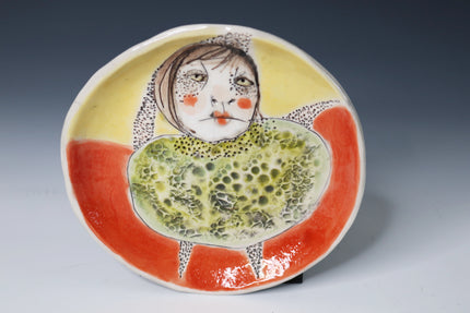 One Of A Kind Collectable Ceramic ART Plate 