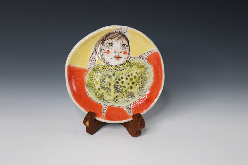 One Of A Kind Collectable Ceramic ART Plate 