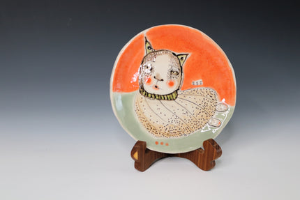One Of A Kind Collectable Ceramic ART Plate 
