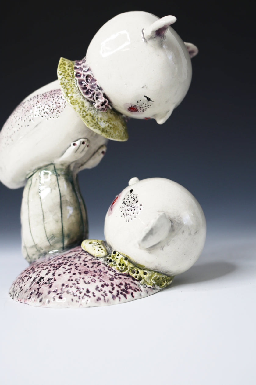 Original Hand Built Ceramic Figurine