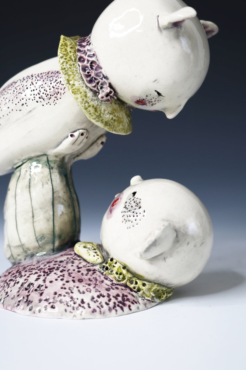 Original Hand Built Ceramic Figurine