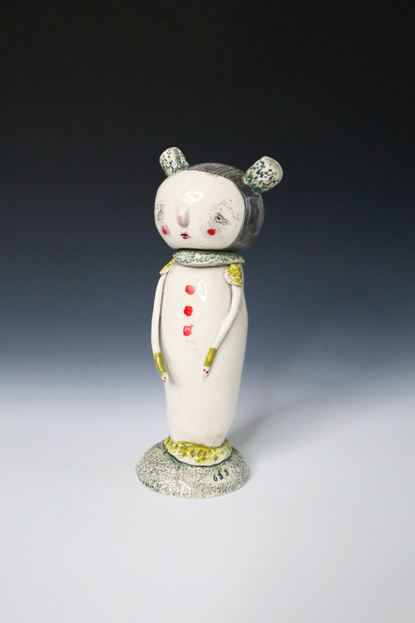 Original Hand Built Ceramic Figurine 