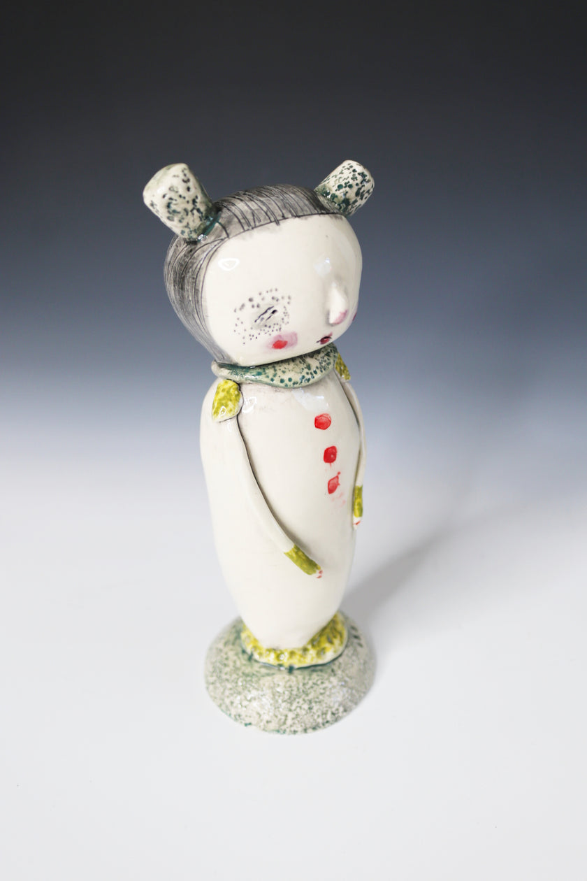 Original Hand Built Ceramic Figurine 