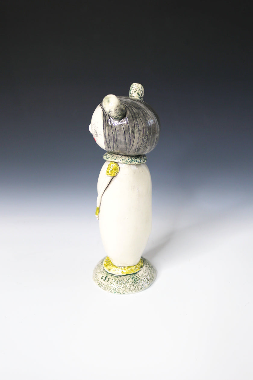 Original Hand Built Ceramic Figurine 