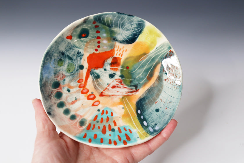 Delicate Hand Painted Ceramic Bowl