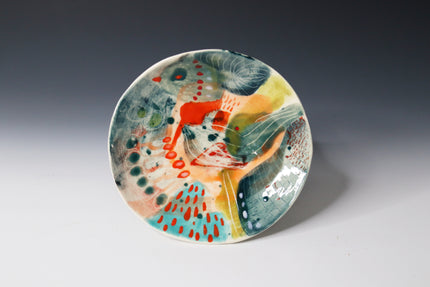 Delicate Hand Painted Ceramic Bowl