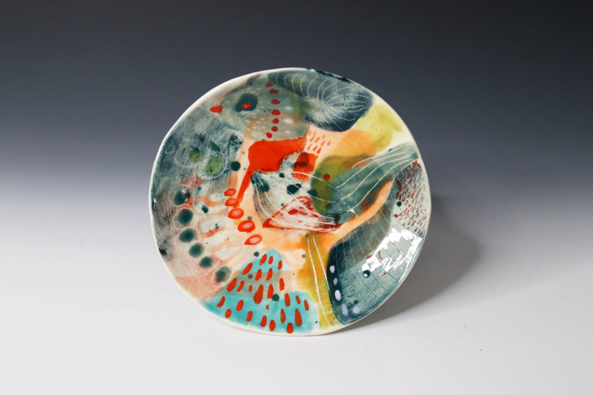 Delicate Hand Painted Ceramic Bowl