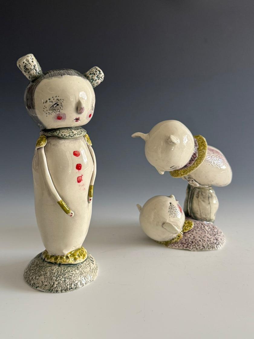 Original Hand Built Ceramic Figurine 