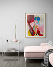 Large Abstract Figurative Painting - INTIMATE WELCOME