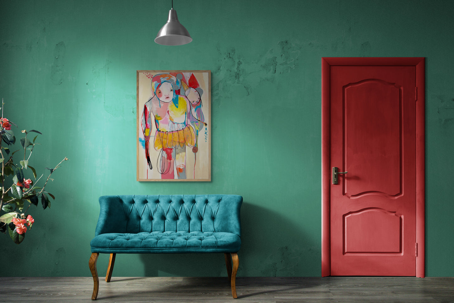 Large Abstract Figurative Painting , - Born To Dance