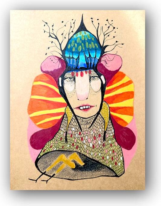 Original Illustration -The Orchid Mind